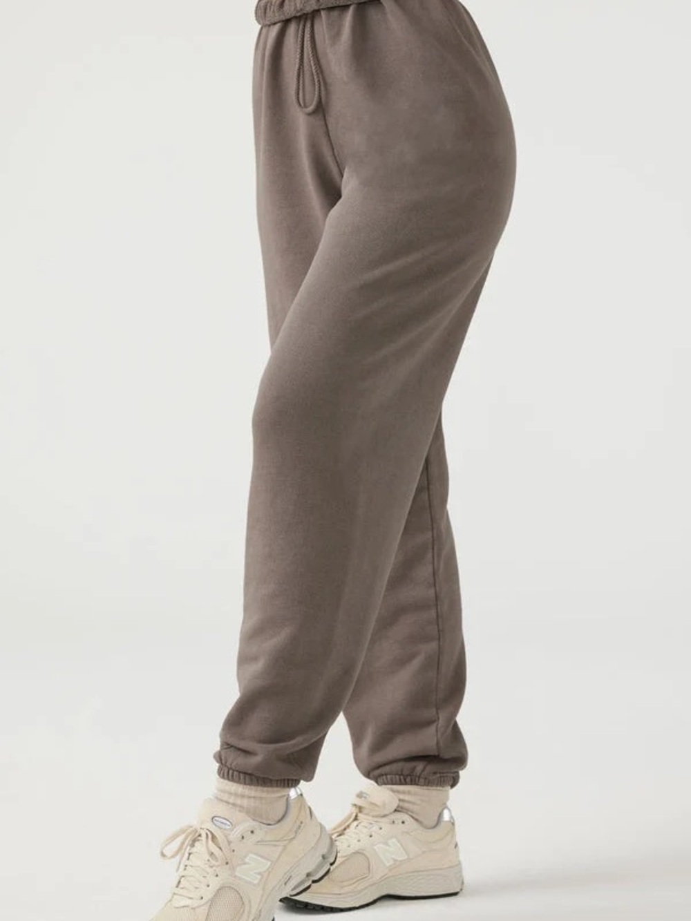 Joah Brown womensTaupe Jogger Sweatpants